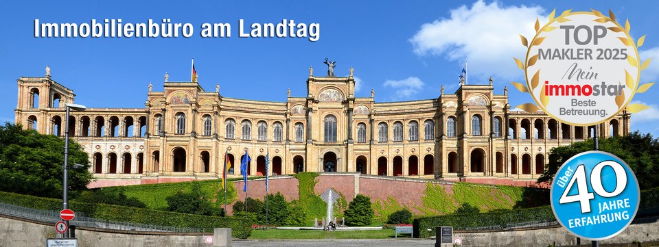 Das Immobilienbüro Osterried liegt direkt am Bayerischen Landtag im Maximilianeum in München