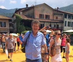 Immobilienmakler Fritz Osterried auf „The Floating Piers“